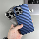 Luxury Ultra Thin Corrugated Pattern Case For iPhone