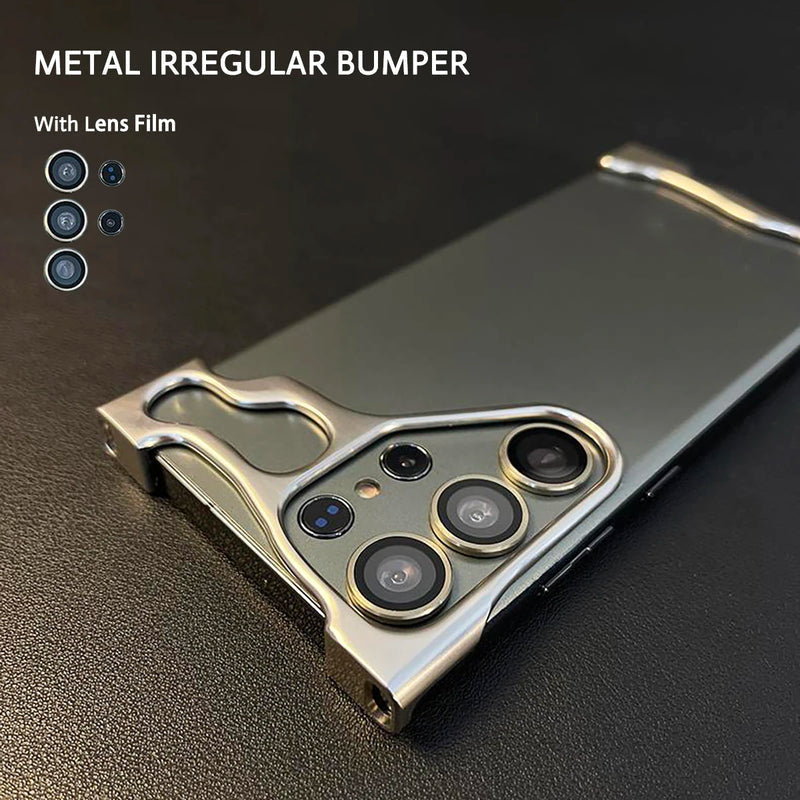 Luxury Irregular Aluminum Alloy Bumper Case For Samsung