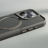 Magnetic Fibre Carbon Pattern Case for iPhone