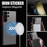 Magnetic Hard Matte Clear Case For Samsung Galaxy