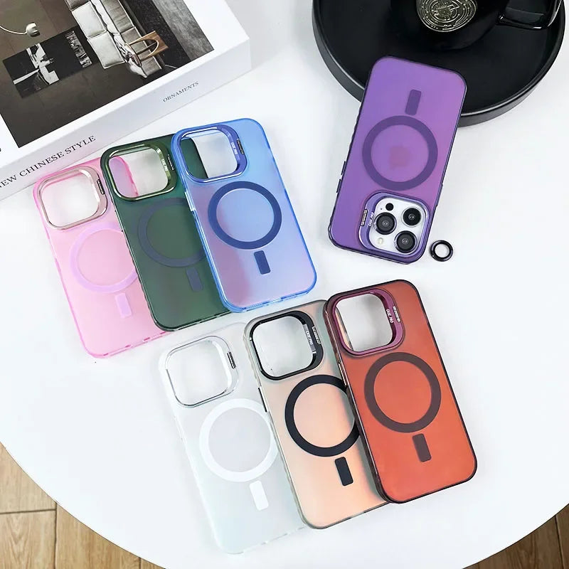 Magnetic Invisible Holder Case For iPhone