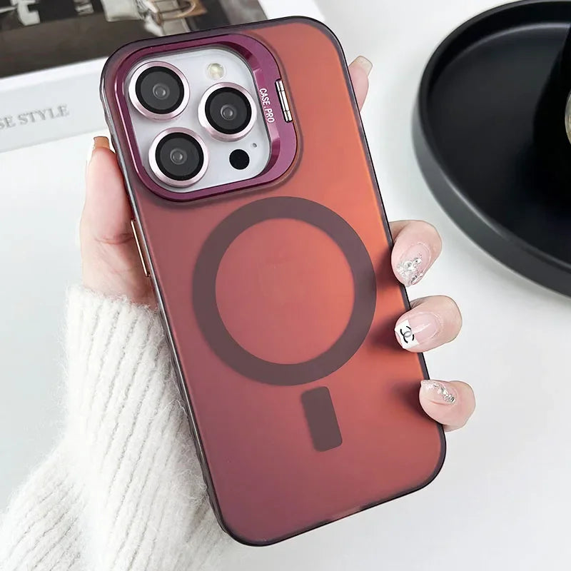 Magnetic Invisible Holder Case For iPhone