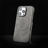 Retro Business PU Leather Magnetic Case For iPhone