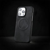 Retro Business PU Leather Magnetic Case For iPhone