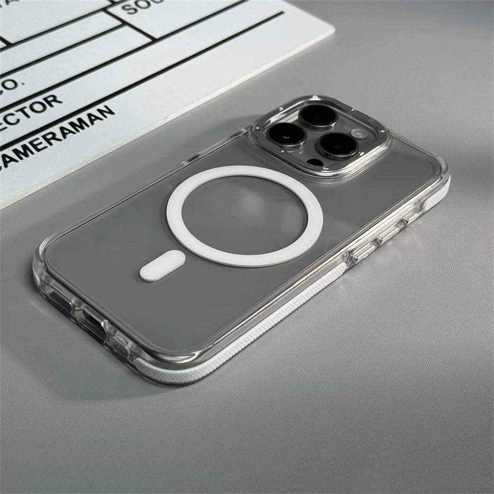 Magnetic Shockproof Bumper Case For iPhone