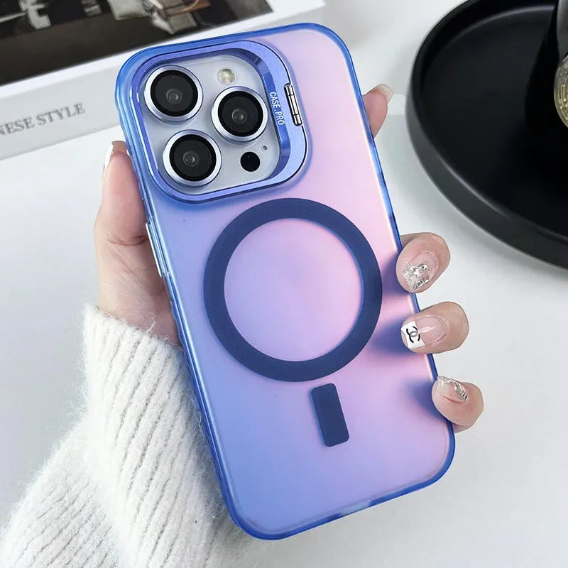 Magnetic Invisible Holder Case For iPhone