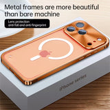 Luxury Metal Border Shockproof Case For iPhone