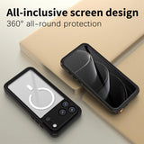 IP68 Waterproof Metal Aluminum Swimming Underwater Case For iPhone