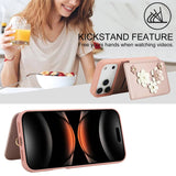 3IN1 Crossbody Rope Wrist Strap Flowers Leather Wallet Case For iPhone