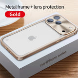 Luxury Metal Border Shockproof Case For iPhone