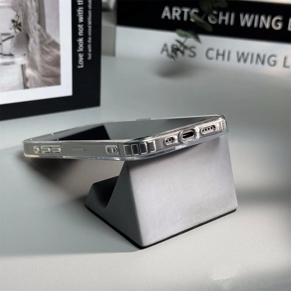 Matte Transparent Color Armor Magnetic Case For iPhone