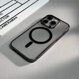 Matte Transparent Color Armor Magnetic Case For iPhone