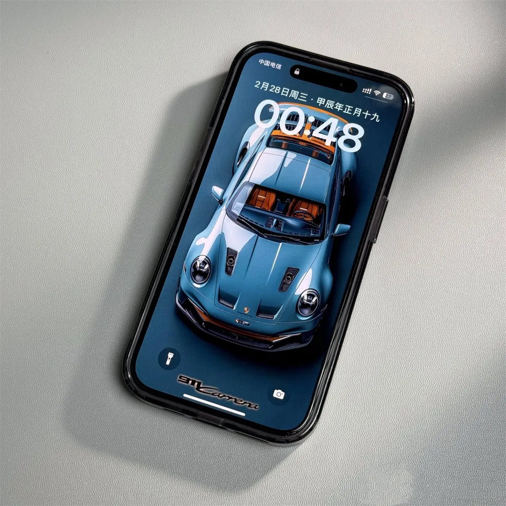 Matte Transparent Color Armor Magnetic Case For iPhone