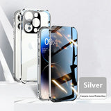 Metal Glass Magnetic 360°Full Protection Case For iPhone