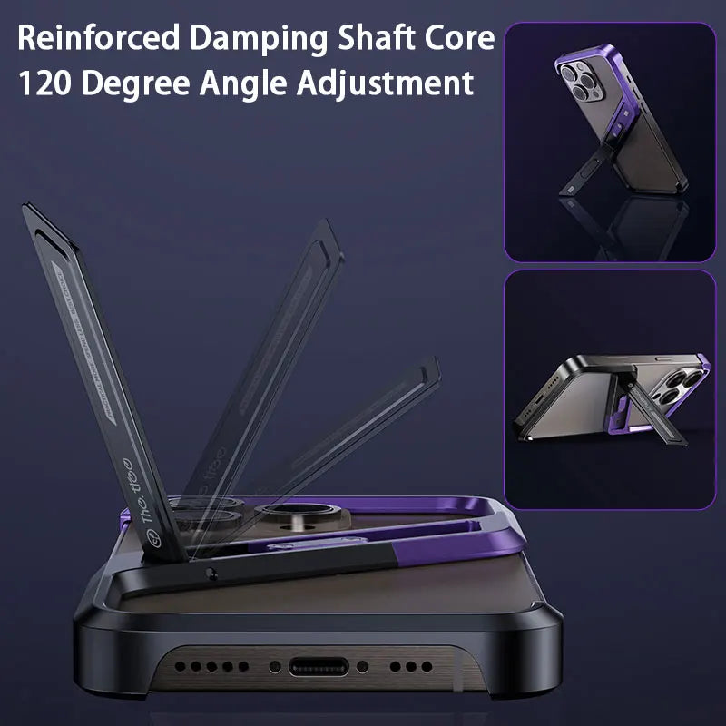 Metal Invisible Aluminum Rimless Holder Case For iPhone