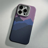 Metal Lens Kickstand Starry Sky Relief Magnetic Case For iPhone