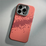 Metal Lens Kickstand Starry Sky Relief Magnetic Case For iPhone