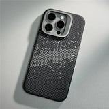 Metal Lens Kickstand Starry Sky Relief Magnetic Case For iPhone