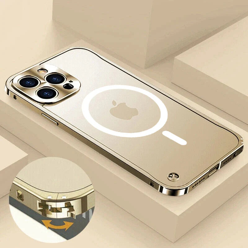 Luxury Aluminum Magnetic Case for iPhone