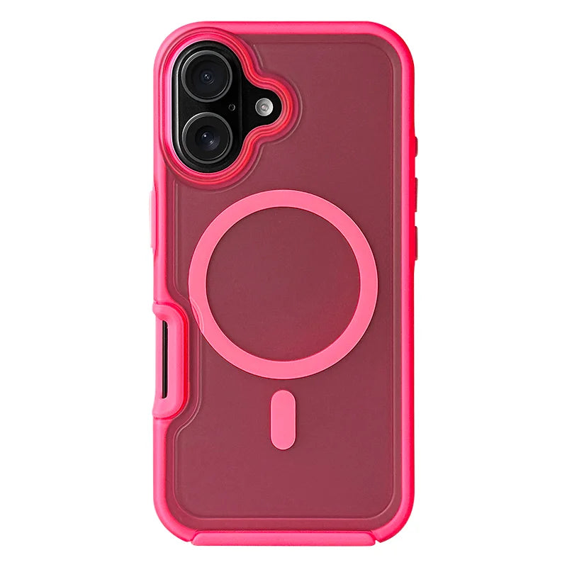 Neon Color Translucent Magnetic Case For iPhone