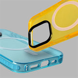 Neon color Soft silicone Magnetic Case for iPhone