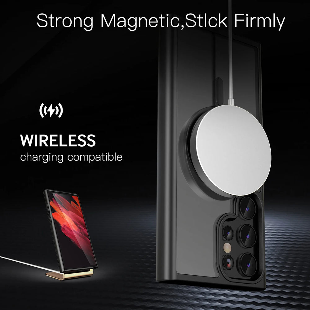 New Magnetic Matte Phone Case For Samsung Galaxy