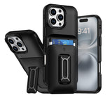 Macaron Card Holder Multi-function Stand Case For iPhone