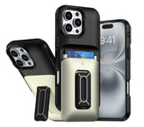 Macaron Card Holder Multi-function Stand Case For iPhone