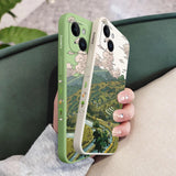 Silicone Pastoral Scenery Case For iPhone