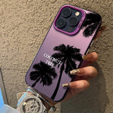 Summer Scenery Coconut Tree Case For iPhone