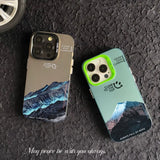 Designed Snow Mountain Landscape Case For iPhone