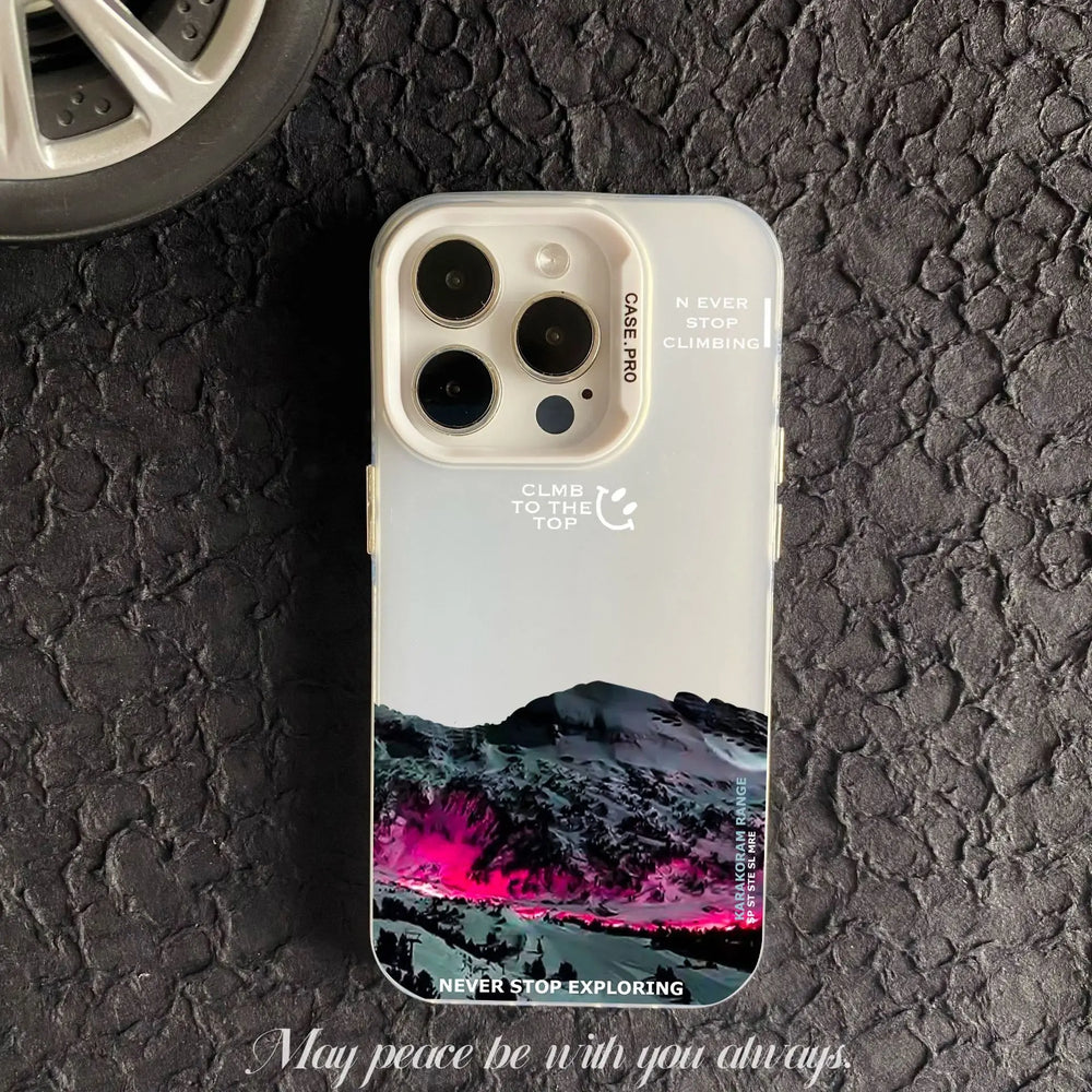 Designed Snow Mountain Landscape Case For iPhone