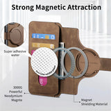 Leather Removable Wallet Card Slot Flip Holder Magnetic Case for Samsung