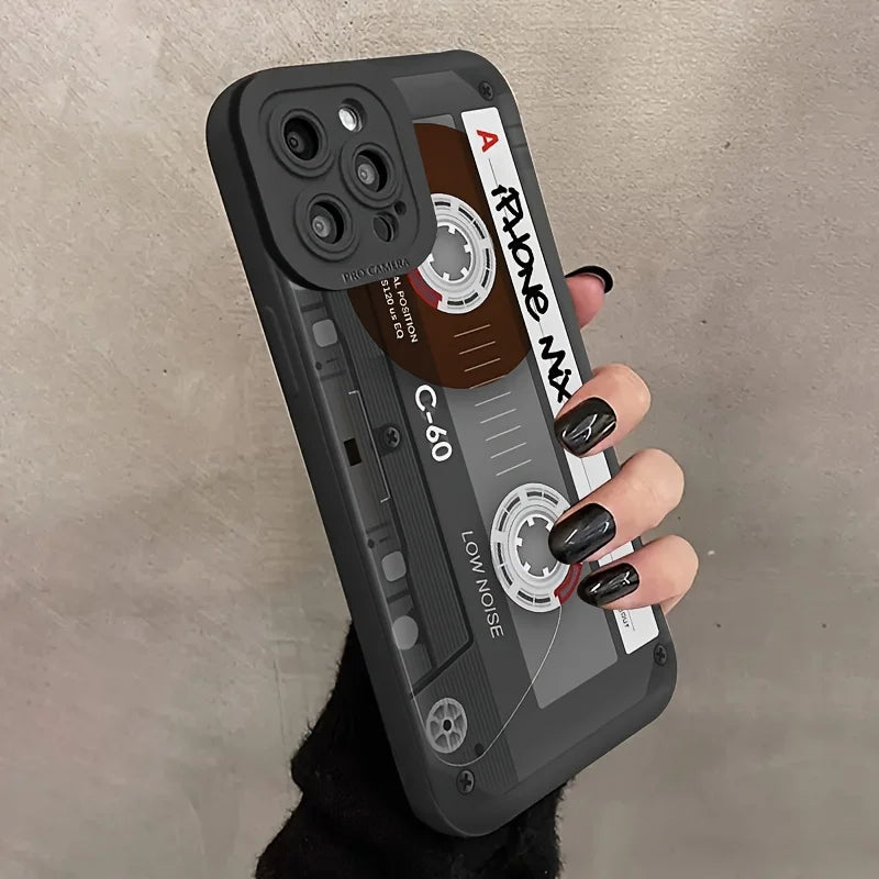 Retro Tape Cards Print Pictures Case For iPhone
