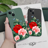 Rich Flower Silicone Case For iPhone