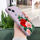 Rich Flower Silicone Case For iPhone