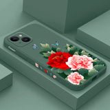 Rich Flower Silicone Case For iPhone