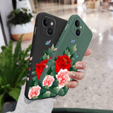 Rich Flower Silicone Case For iPhone