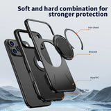 360° Magnetic Bracket Case For iPhone