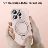 Liquid Magnetic Holder Phone Case For iPhone