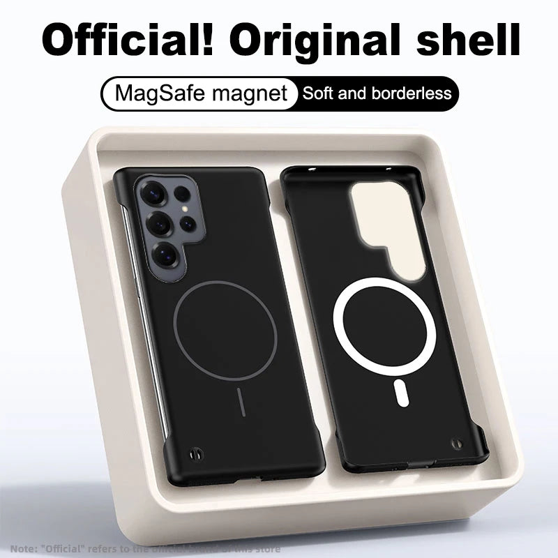 Frameless Solid Color Magnetic Case For Samsung