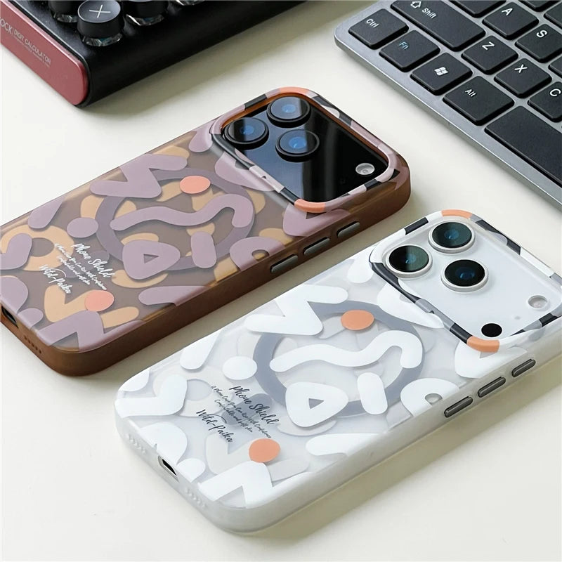 Trendy Graffiti Pattern for Magnetic Case For iPhone