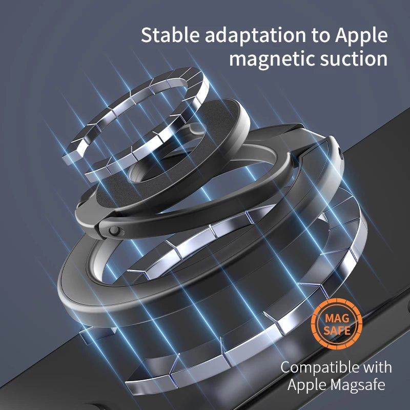 Double Sided Magnetic Ring Holder Folding Stand Bracket For iPhone