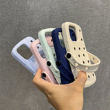 Solid Color Silicone Hole Mesh Cooling Case for iPhone