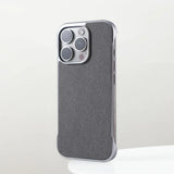 Ultra Thin Frameless Cloth Texture Magnetic Case For iPhone