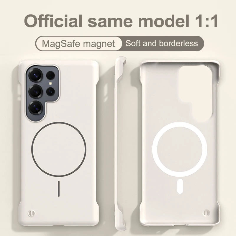 Frameless Solid Color Magnetic Case For Samsung
