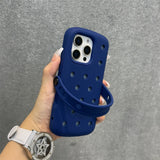 Solid Color Silicone Hole Mesh Cooling Case for iPhone
