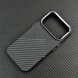 Carbon Fiber Texture Magnetic Armor Case For iPhone