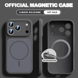 New Official Liquid Silicone Magnetic Case For iPhone