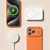 Magnetic Liquid Silicone Cartoon Astronaut Case For iPhone